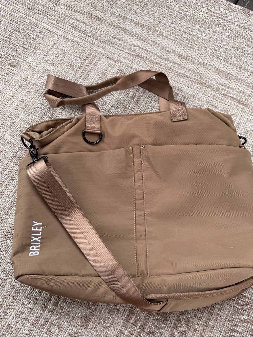 Brixley Travel Tote Bag in Tan